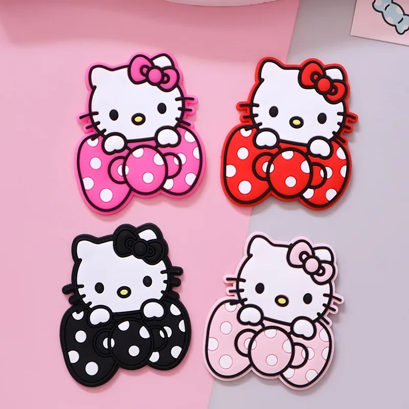 MINISO Hellokitty 1 قطعة لطيف سانريو الأحذية السحر الكرتون القط قباقيب اكسسوارات للصنادل دبابيس تزيين الفتيات الاطفال هدايا عيد ميلاد