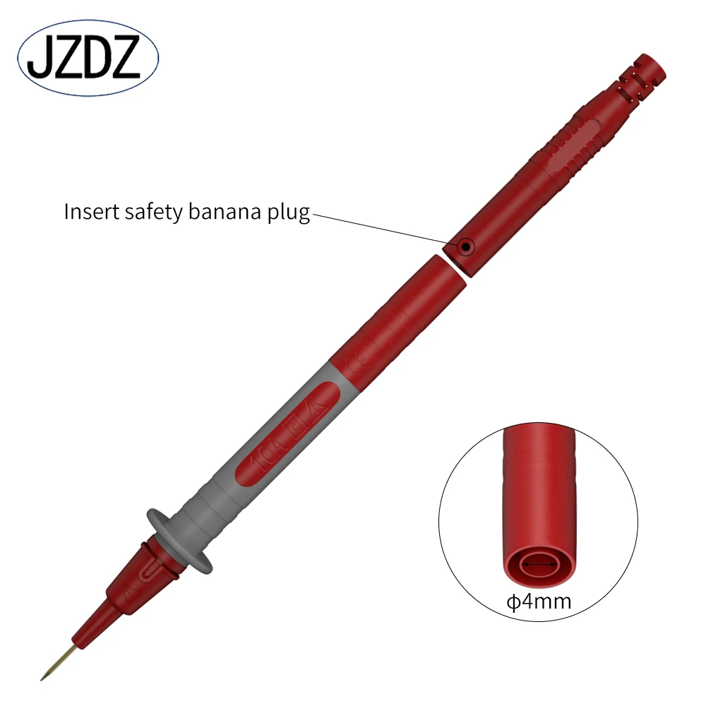 JZDZ 1 set 2pcs MultimeterTest Probe Replaceable Needle Multi-purpose Test pen J.30013A