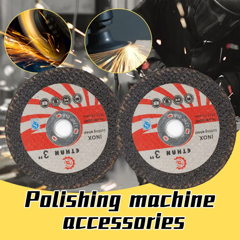 3-Zoll-Sägeblatt aus Kunstharz, Multifunktions-Schneidrad, doppelseitig, verstärkte Netz-Trennscheibe