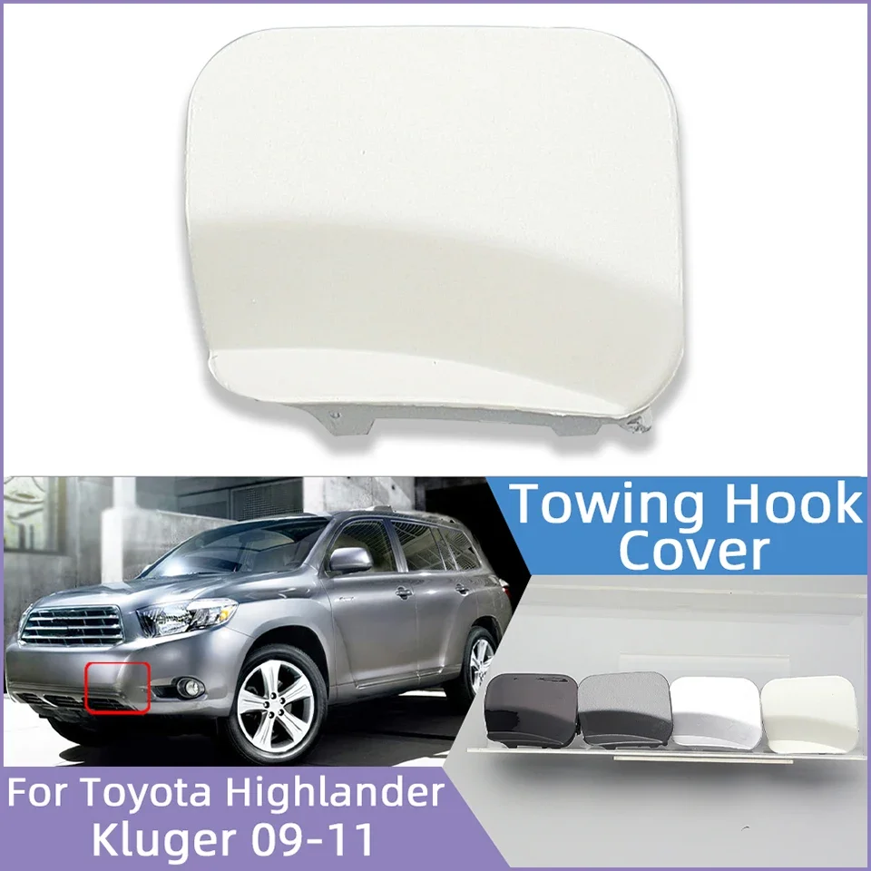 

Auto Part Front Bumper Towing Hook Eye Cover Lid For Toyota Highlander Kluger 2009 2010 2011 Tow Hook Hauling Trailer Cap Trim