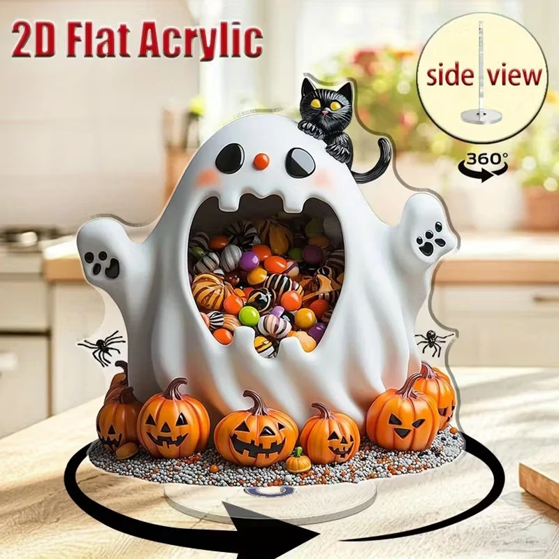 360 دوران 2D الاكريليك الشتاء دُولابٌ دَوّار منزل الثلج عيد الميلاد مهرجان ديكور سطح المكتب زخرفة 2026 عيد الميلاد نافيداد هدايا الحفلات