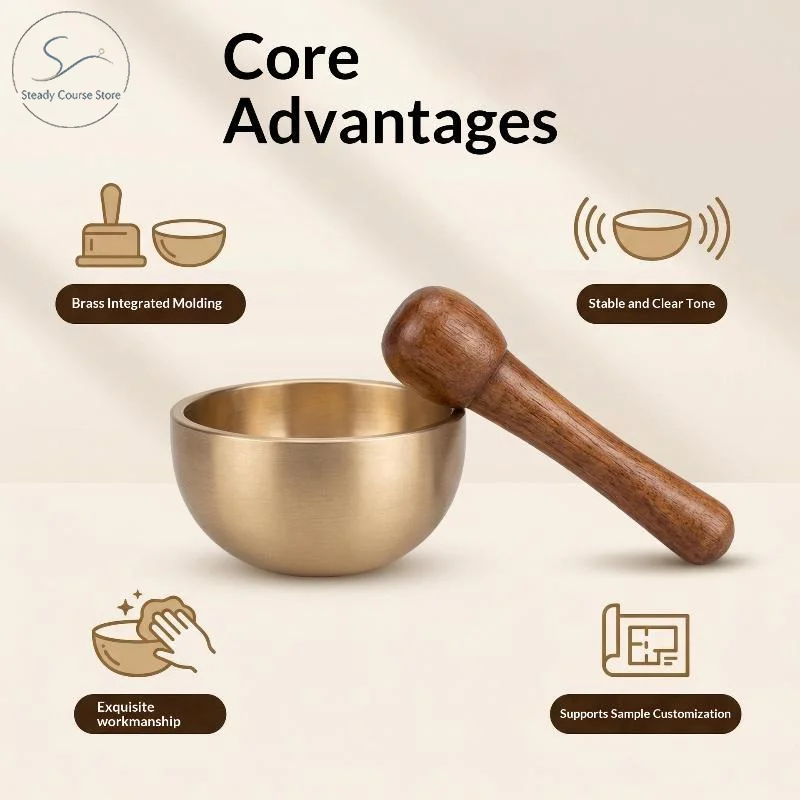 Handcrafted Mini Copper Chant Bowl Healing Sound Bowl for Yoga Meditation Chakra Balancing