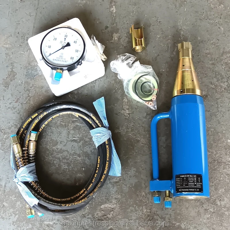 Jack for Concrete Sleepers with Calibration 25 Tons Hydraulic Pretension