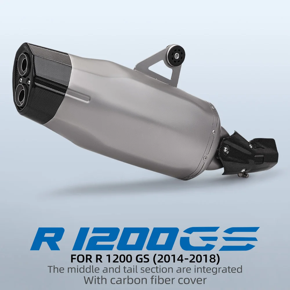 

2014-2018 Motorcycle Exhaust Escape System Connector Middle Link Pipe Muffler Slip On For R1200 gs R1250 GS Adventure