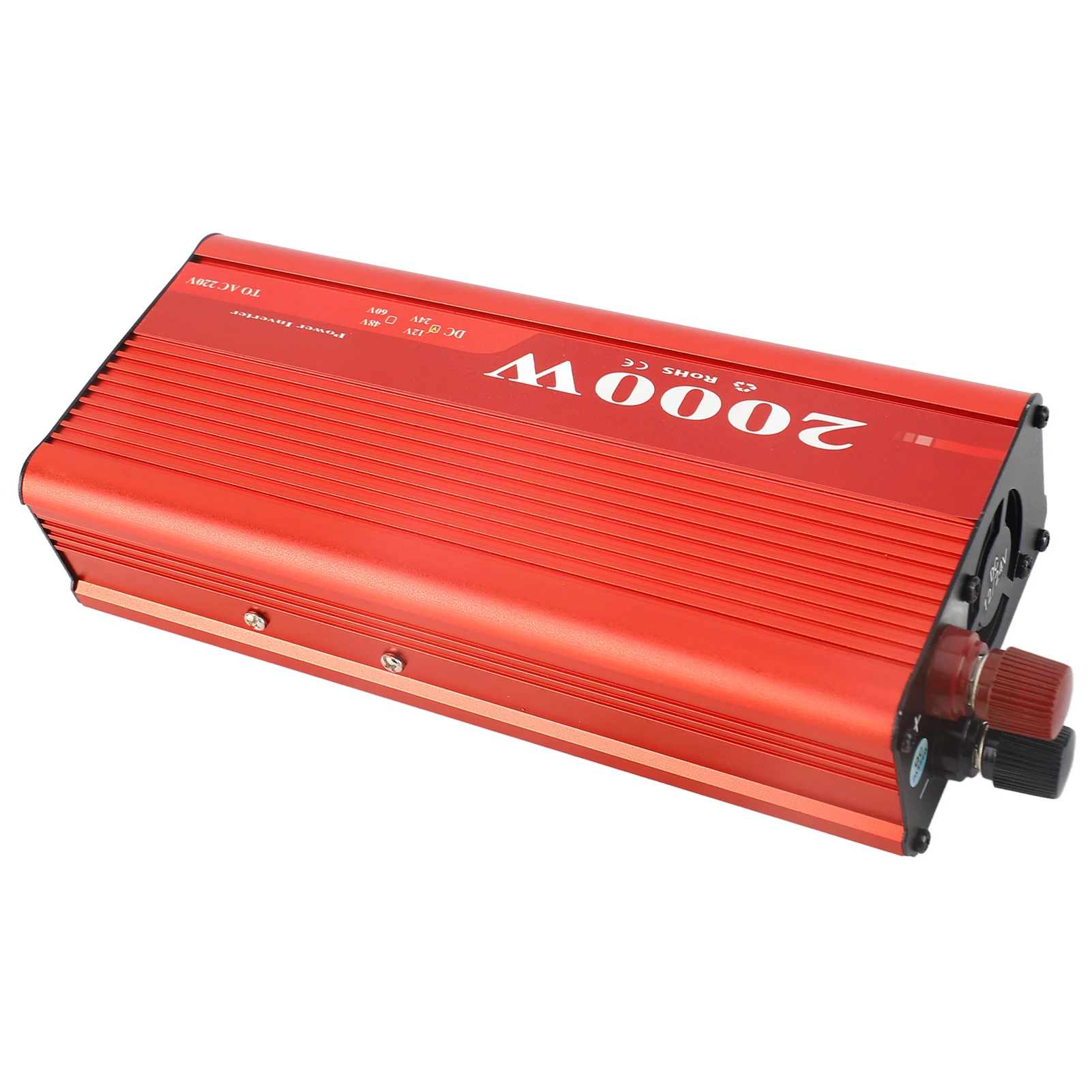 2000 W Auto-Wechselrichter, modifizierte Sinuswelle, USB-Ladekonverter-Adapter für DC 12 V/24 V auf AC 220 V