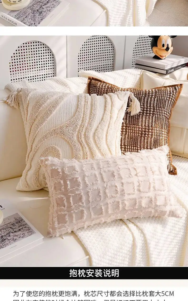 Niedliche Kürbis-Plüschkissenbezüge mit Pompons, weicher Samt-Chenille, dekorative Kissenhüllen für Sofa, Bett, Heimdekoration – Detail 19