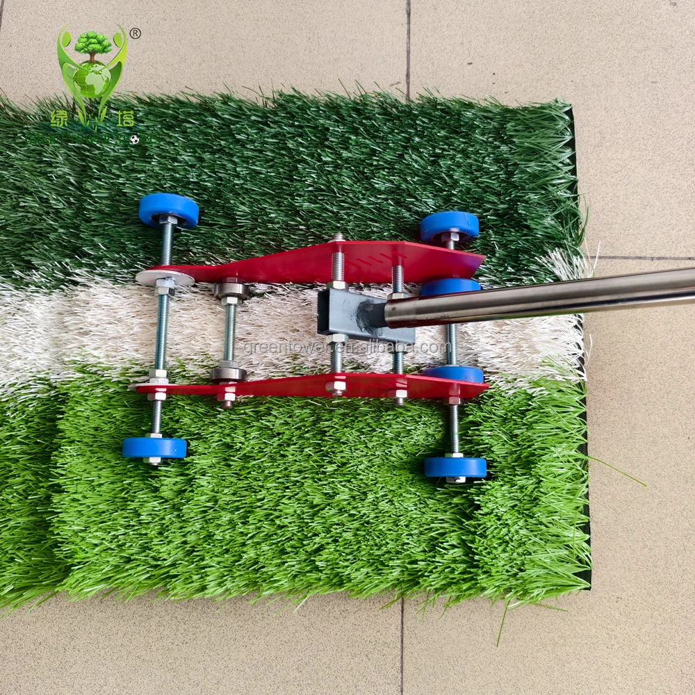 White Thread Threading Tool Fixing and Compacting Artificial Turf Installation Tool for Sports Field Garden
