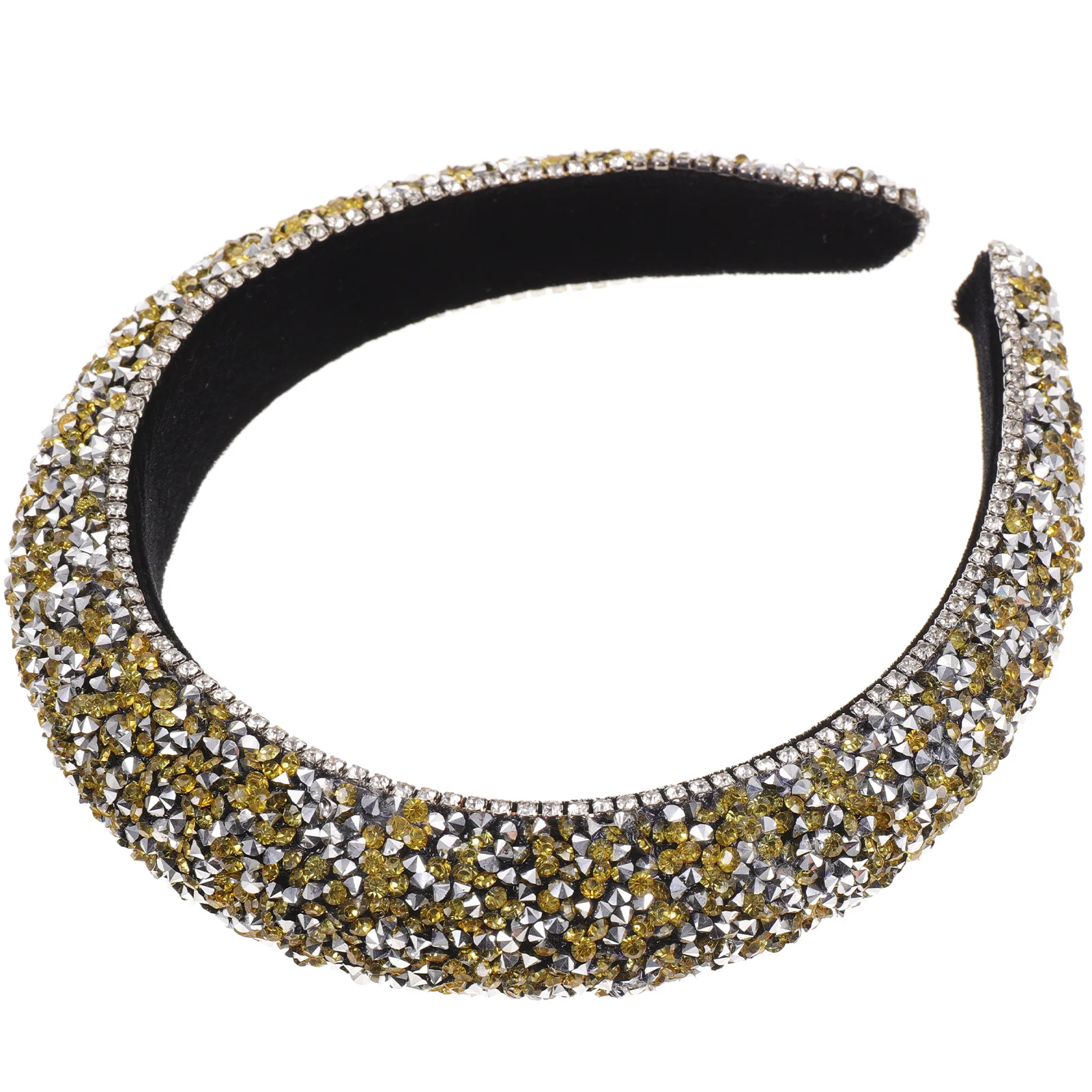 

Exquisite Rhinestone Diamond Headband Universal Size Party Hairband Daily Use Delicate Wear-Resistant Women Hair Hoop