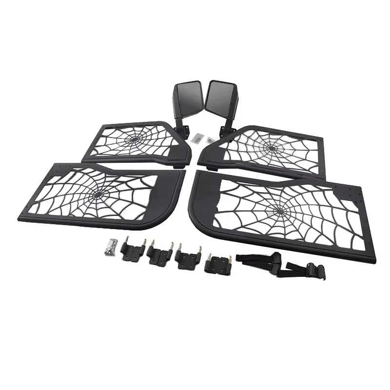 Tubular Spider Web Half Door With Reflector For Jeep Wrangler JK 4-door Steel Pipe Door