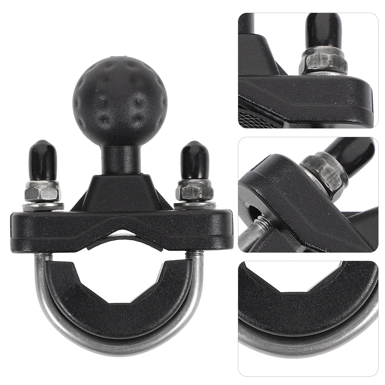 

Motorcycle Phone Holder Mount Handlebar U- Compatible with 7Mm to 15.6mm Diameter Tubes Reliable Ball Mount for Bike