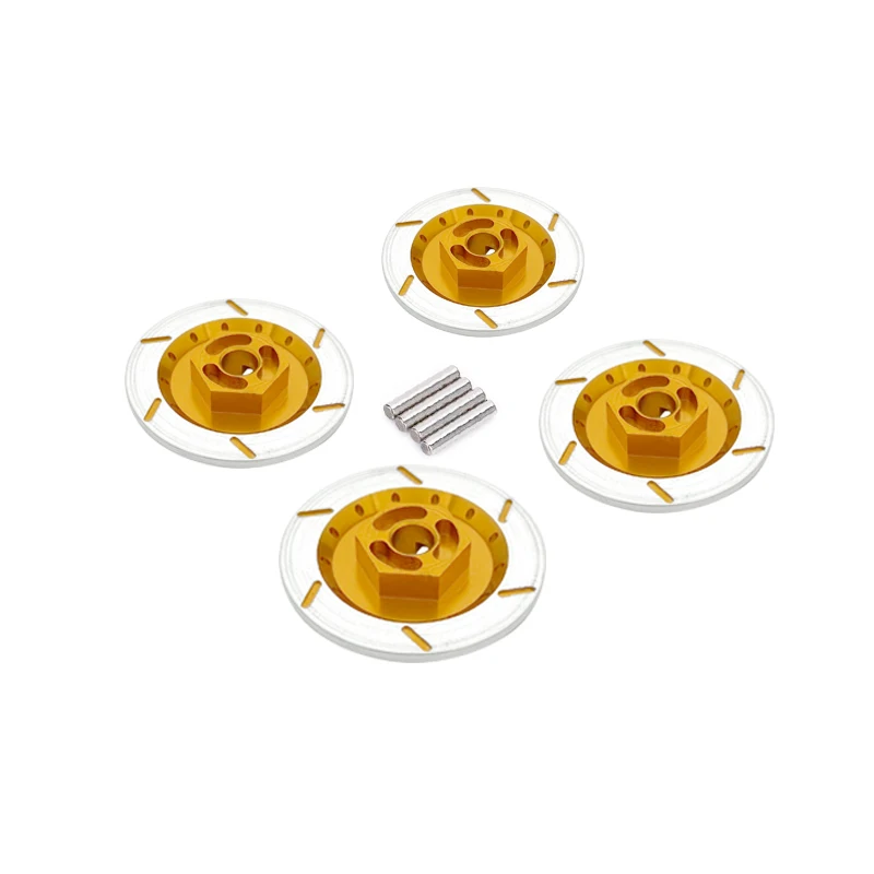 4 sztuk aluminium aluminiowy hamulec tarcza koła obręcz Box Adapter sześciokątny 12mm dla tamiya tt-01 tt02 HPI HSP 94123 1/10 RC na wyścigi drogowe
