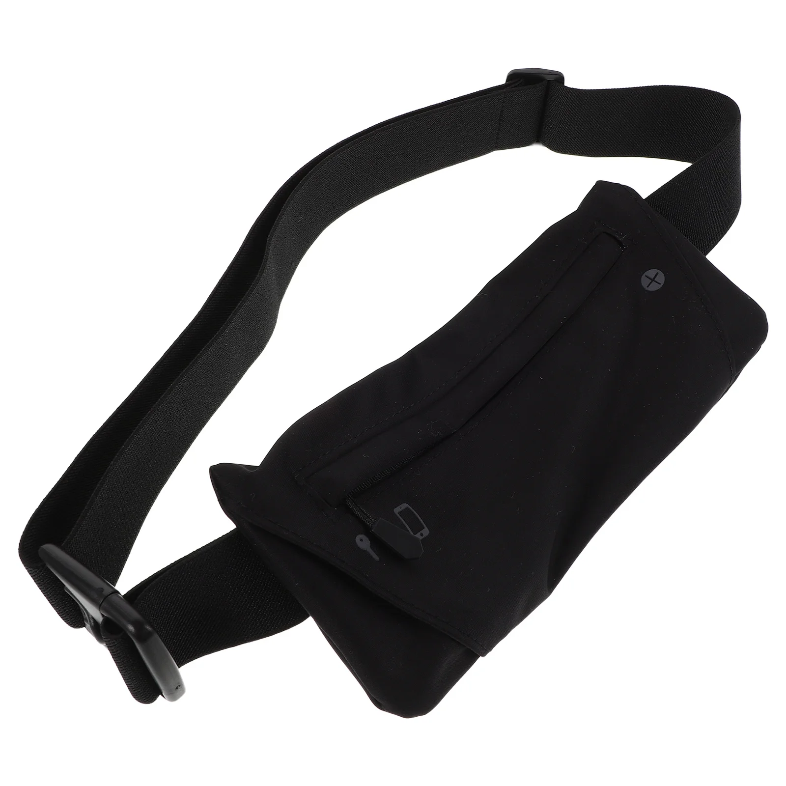 

Outdoor Running Waist Pack Slim Black Phone Pouch Crossbody Chest Bag for Hiking Jogging Unisex Sports Belt Bag Lightweight