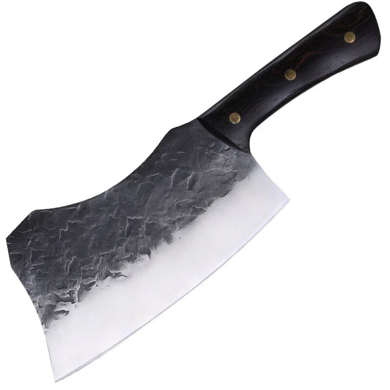 Imagem -05 - Faca de Corte de Osso de Hammer Grain Chef Knife Forjamento de Cozinha Aço Inoxidável