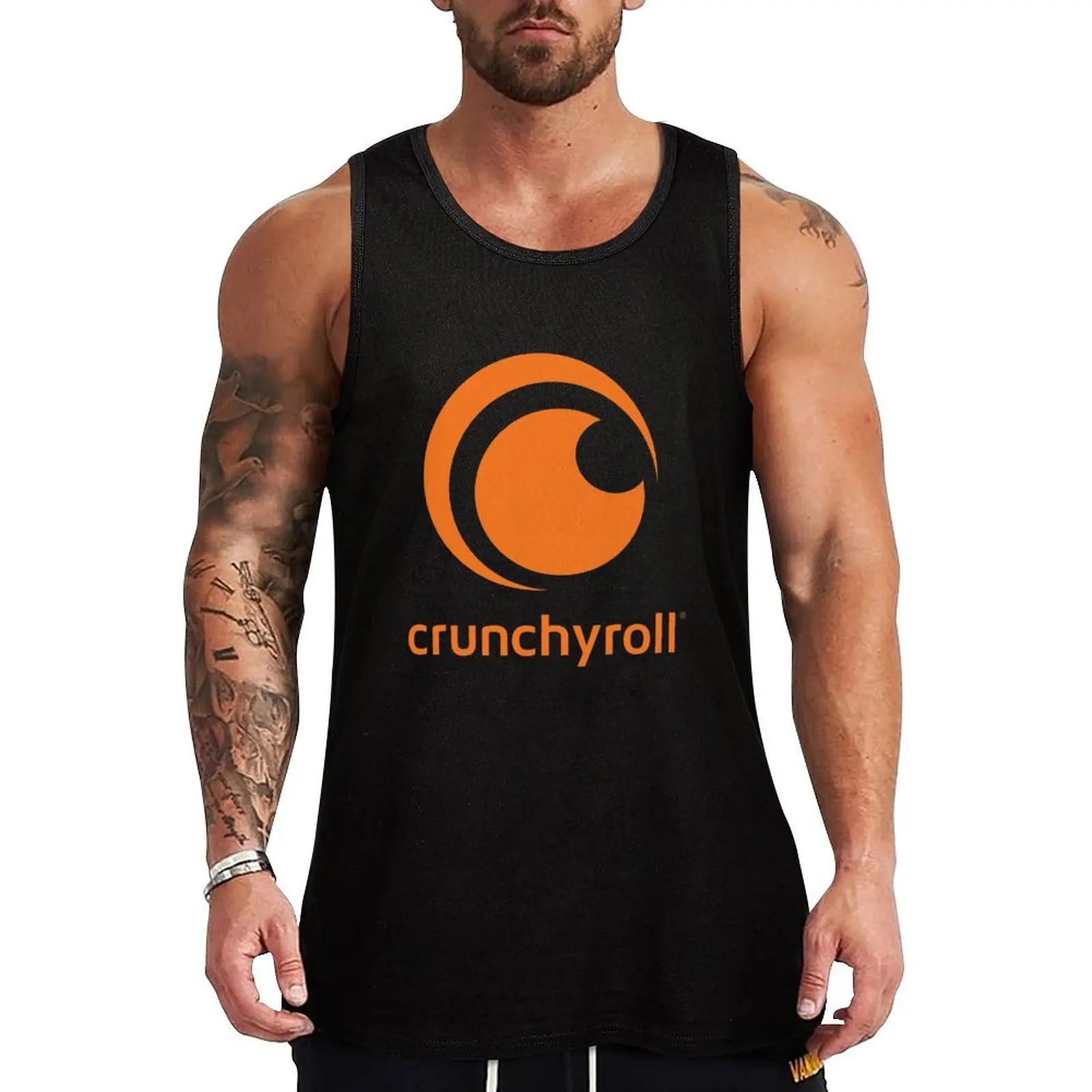 Camiseta sin mangas Crunchyroll, camiseta sin mangas de alta transpirabilidad, camisa ligera y fresca