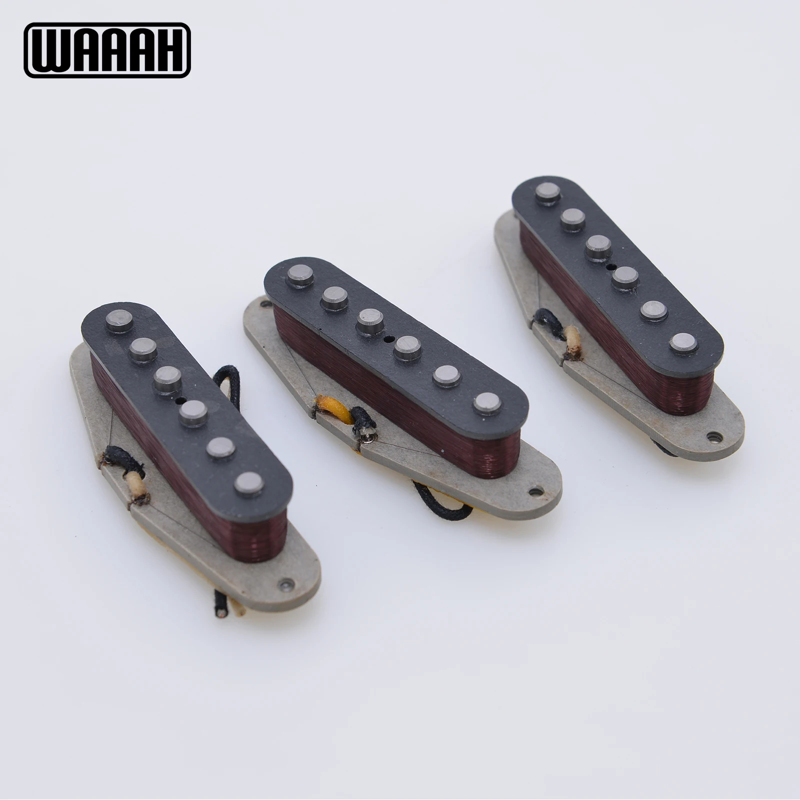 

Винтажные гитарные звукосниматели Molnico 5 с одной катушкой, серая нижняя пластина, HSS, двойная катушка, детали гитары