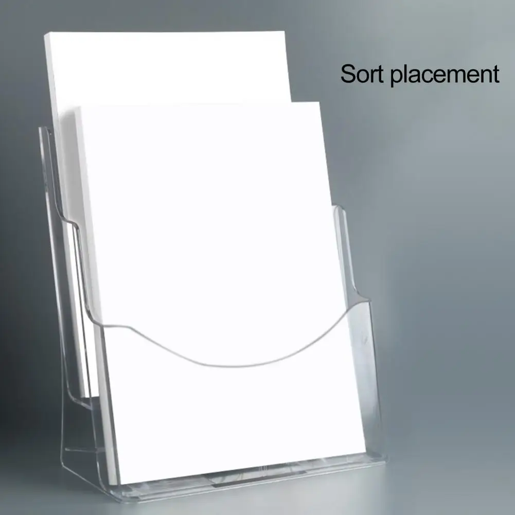 

Desktop Brochure Holder Wall-mounted Brochure Holder A4 Brochure Holder for Wall Mount Countertop Display Single/double Layers