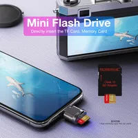 SD TF Mini Card Reader For iPhone iPad Connection External Expansion Memory Card OTG Storage Card Adapter For iPhone High Speed