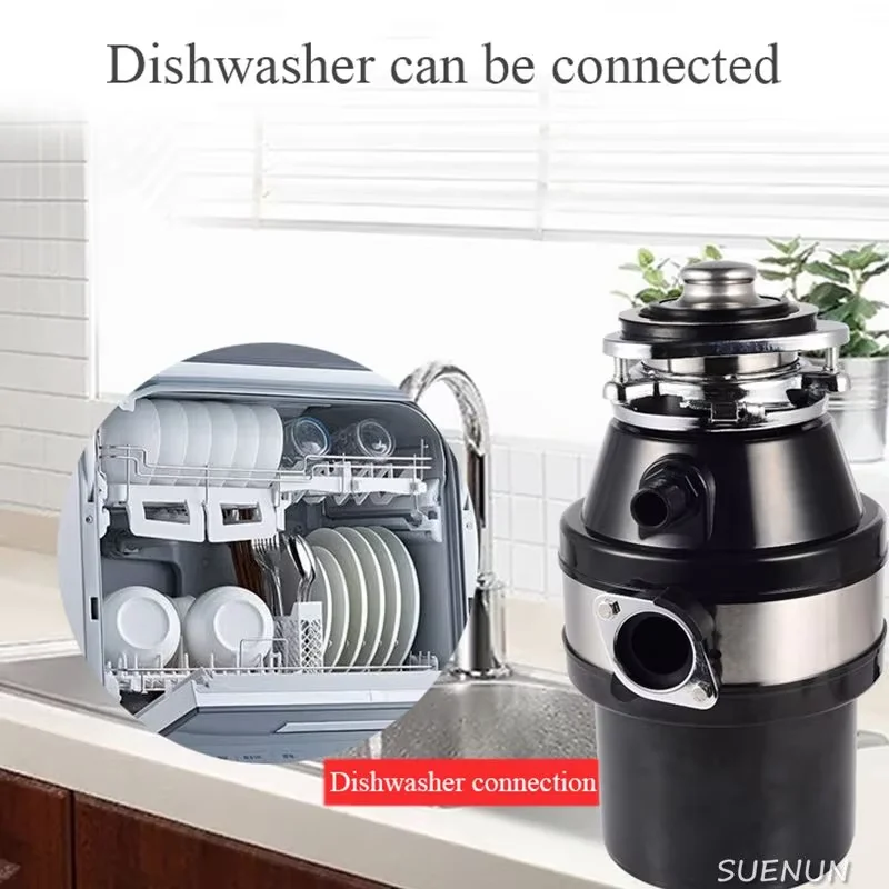 220v uso doméstico dreno de cozinha eliminação de lixo profissional moedor de resíduos de alimentos triturador de resíduos de alimentos para aparelho de pia de cozinha 560w