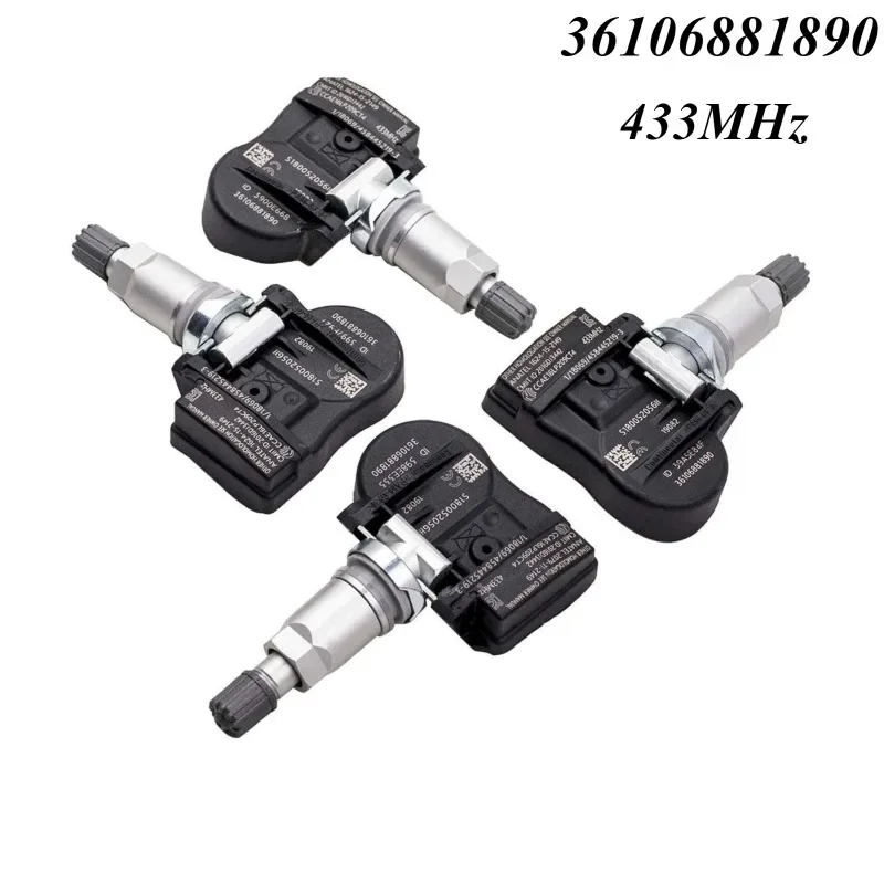 forTire Pressure Sensor 4PCS 36106881890 707355 TPMS For BMW F20 F21 F22 F23 F30 F31 F34 F45 F46 F80 F87 X5