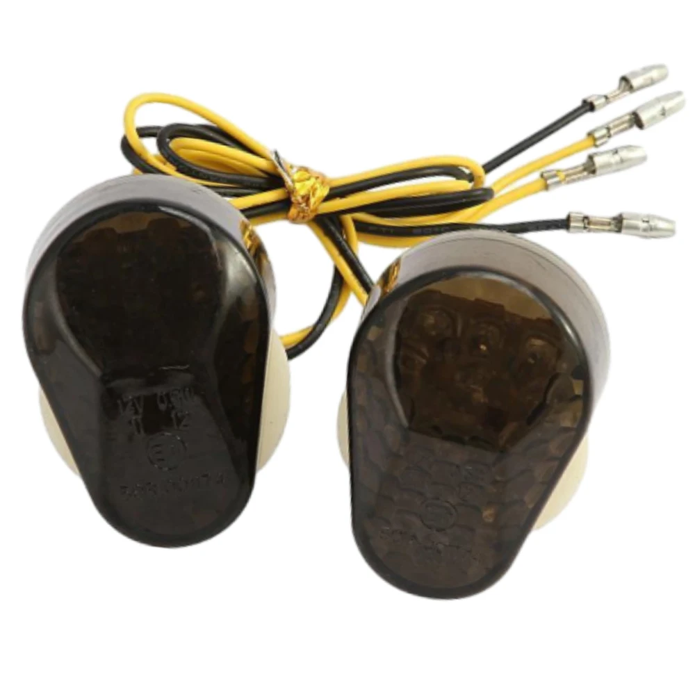 2pcs Motorcycle LED Turn Signal Light Amber Indicators Blinker Lamps for Kawasaki ZX6R ZX7R ZX9R ZX636 ZX12R ZZR600