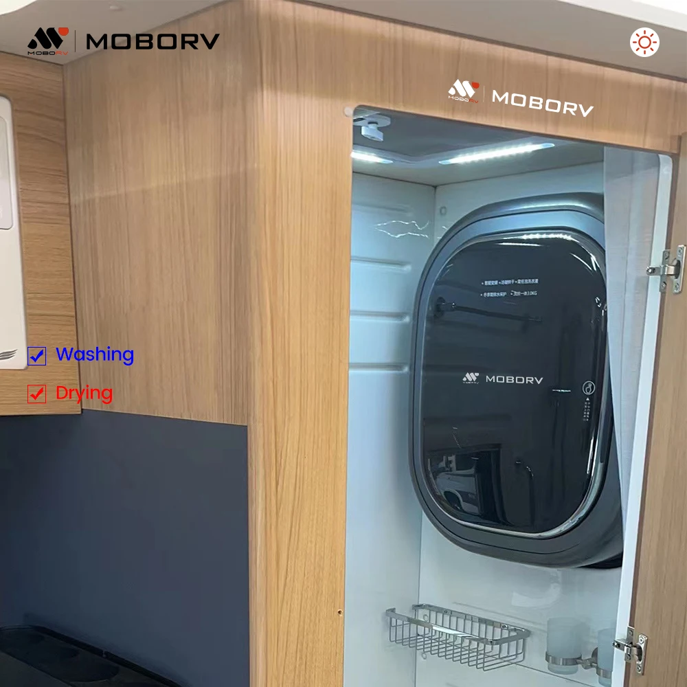 

Mini Wall-Mounted Automatic Front Load Washing Machine And Dryer Combo Motorhome Part & RV Appliance For Caravan M22