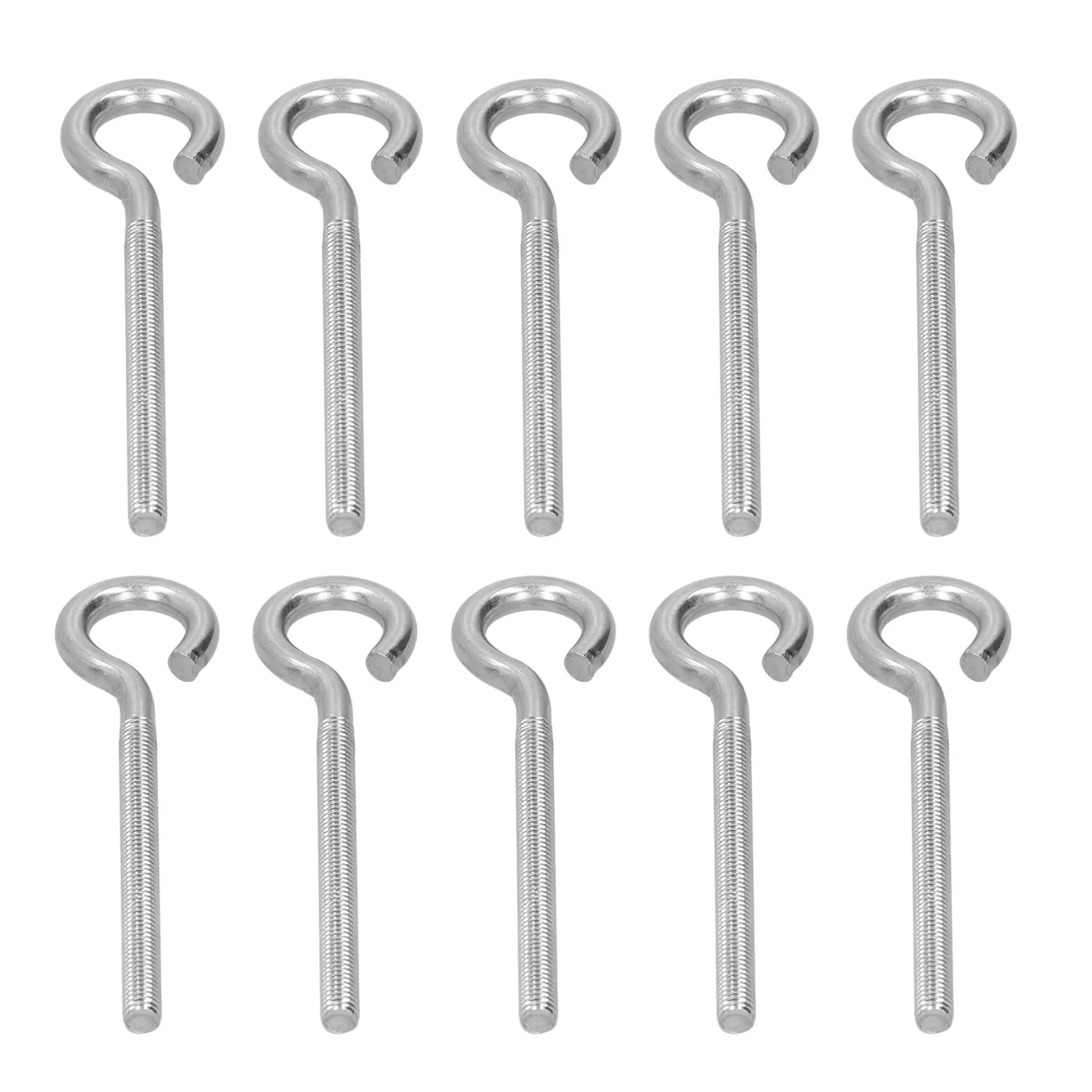 

10Pcs M6 Ring Bolt 304 Stainless Steel Sunshade Net Thread Ring Screw Hook Greenhouse Supplies