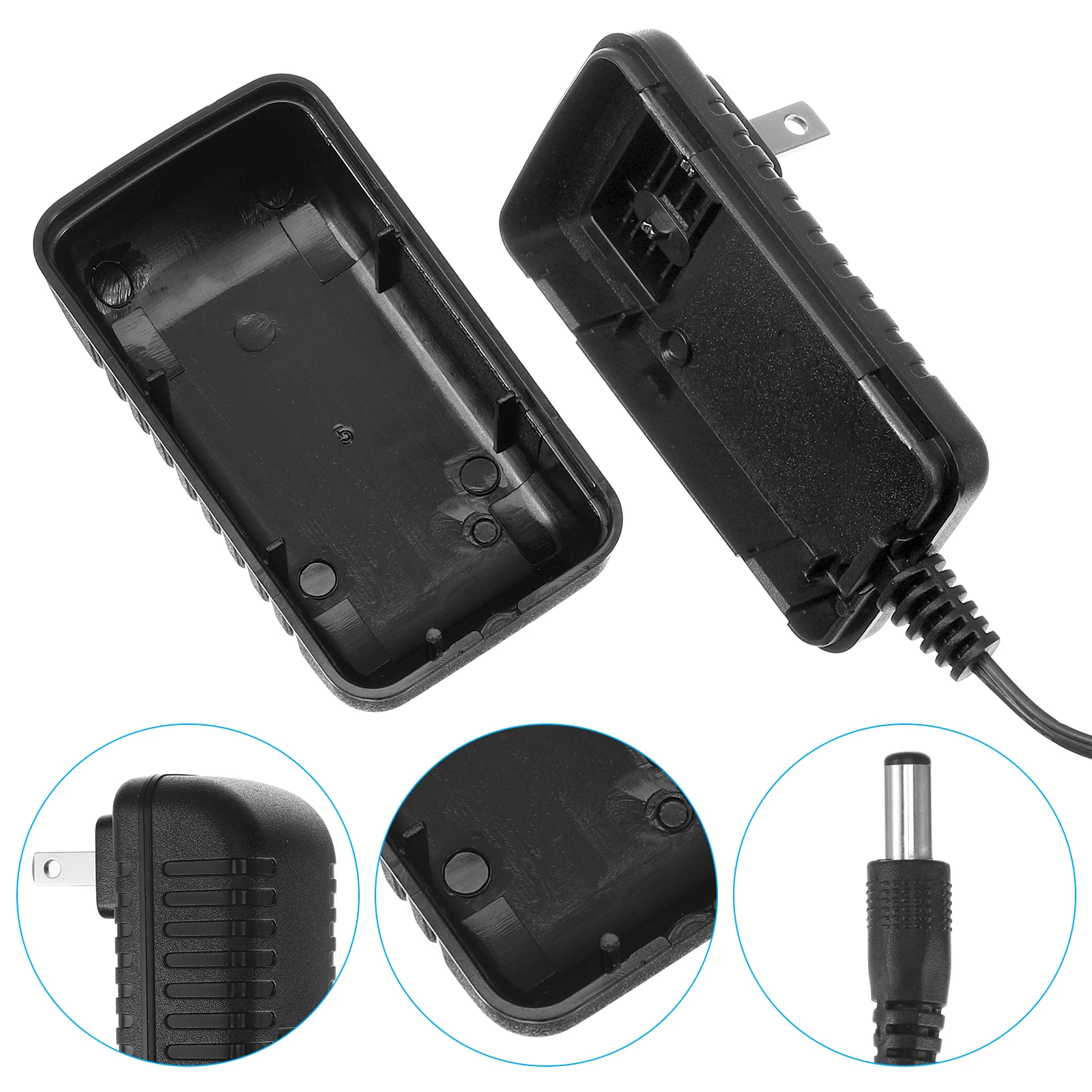 Charging Plug Storage Box for Cash Small Items Black US Standard Wall Safe Container Durable Plastic Protection