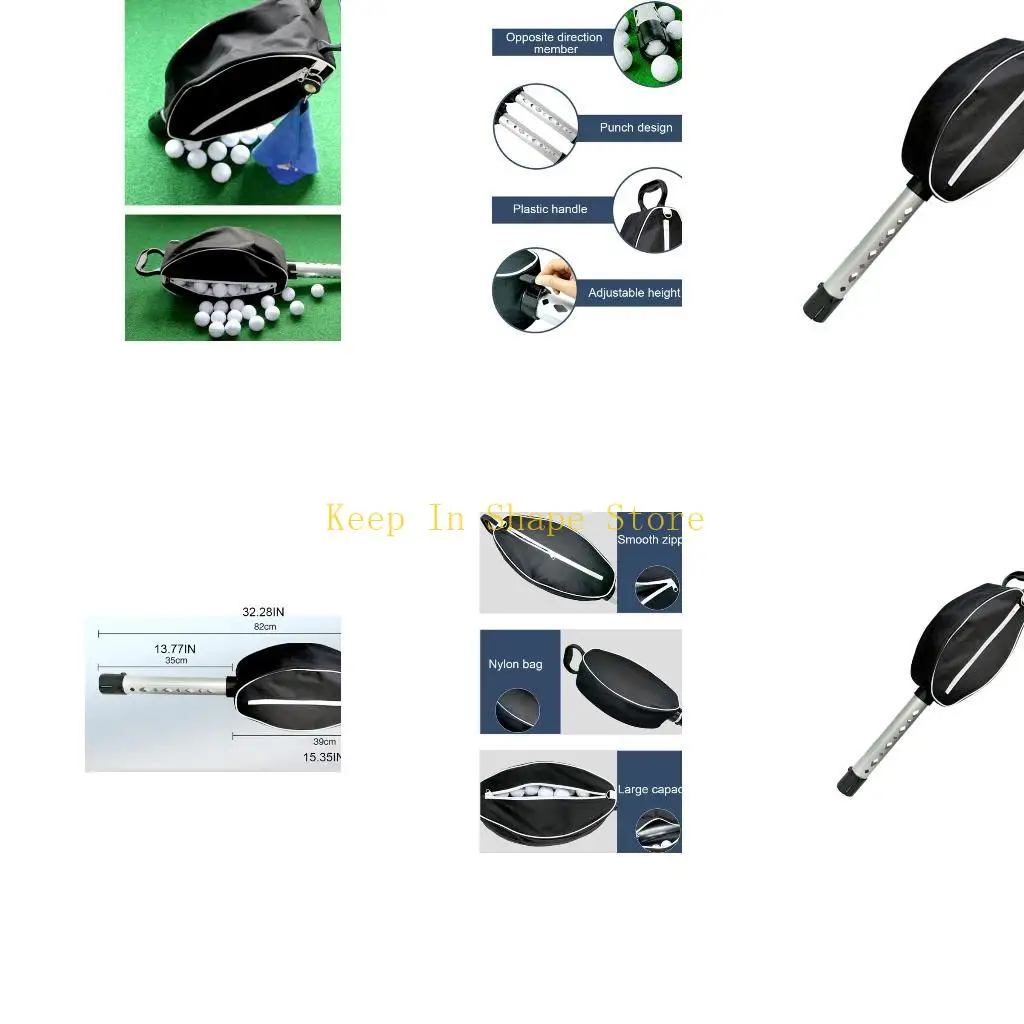 U1JC 1Pc Golf Ball Pick Up Tools Telescopic Golf Ball Retracted Golf Pick up Automatic Locking Picker