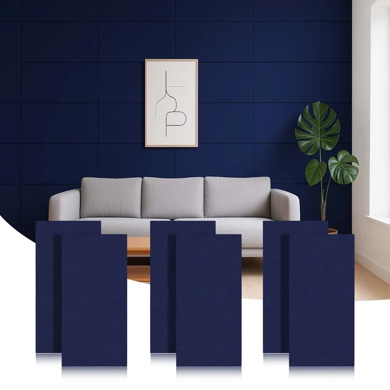 Large Sound-absorbing Panels Wall Decorative Panels Soundproofing Pads Acoustic Felt Cork Tiles Bulletin Pin Boards Home Decor