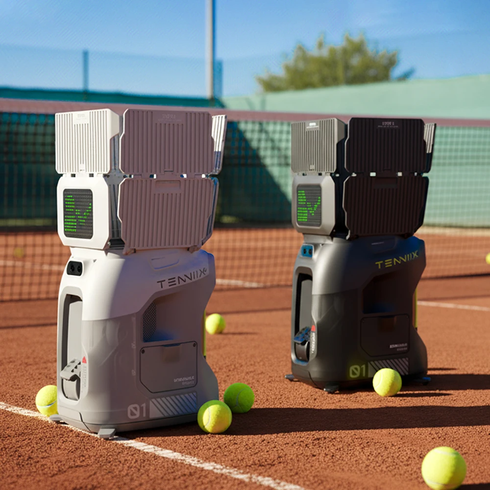 2026 New Arrival Automatic Tennis Ball Machine AI Adaptive Training Partner Tennis Robot for Visual AI Tracking Tennnis Tool
