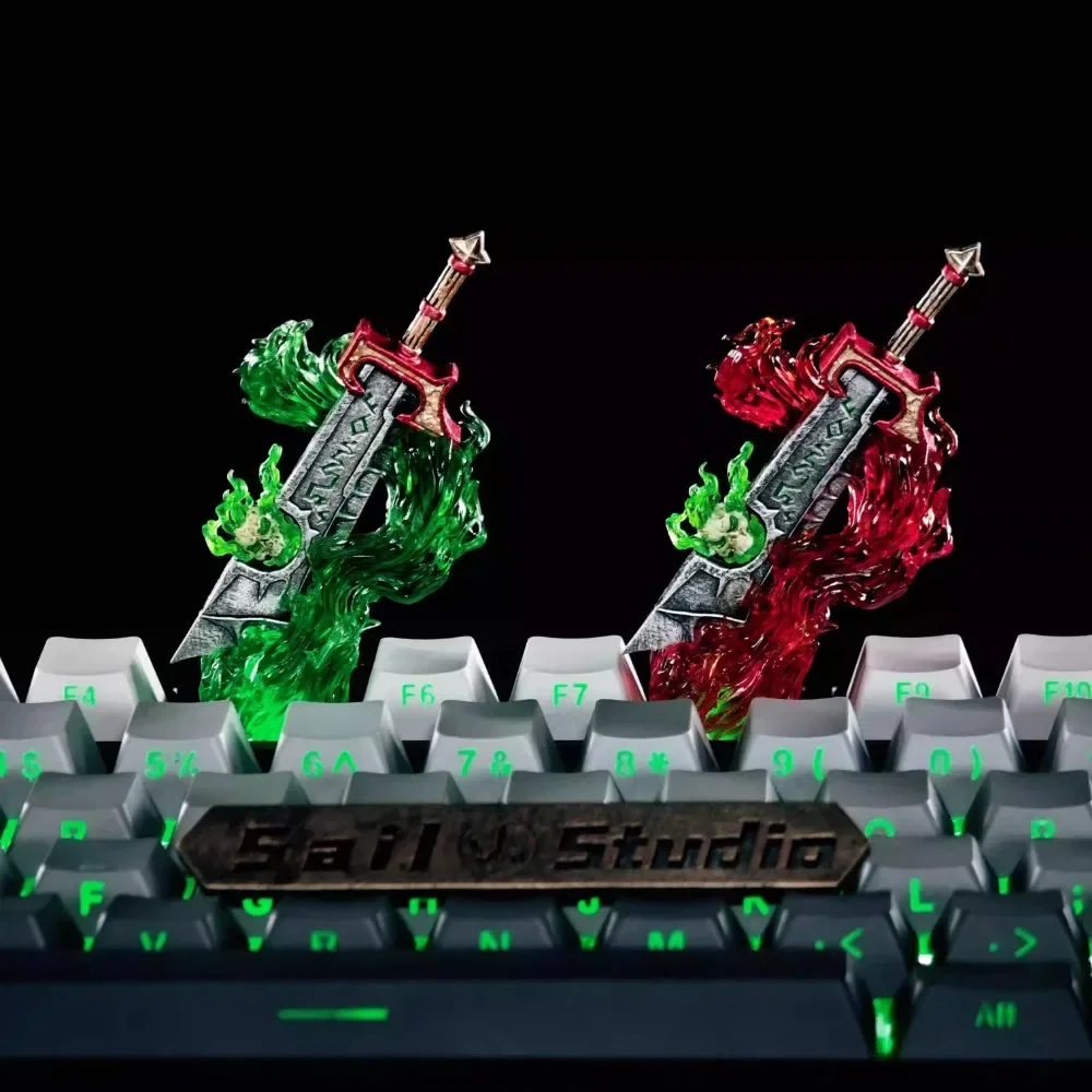 World of Warcraft Corrupted AshBringer Anime Keycaps for Mechanical Keyboard Caps Resin Custom Keycap PC Gamer Accessories Gifts