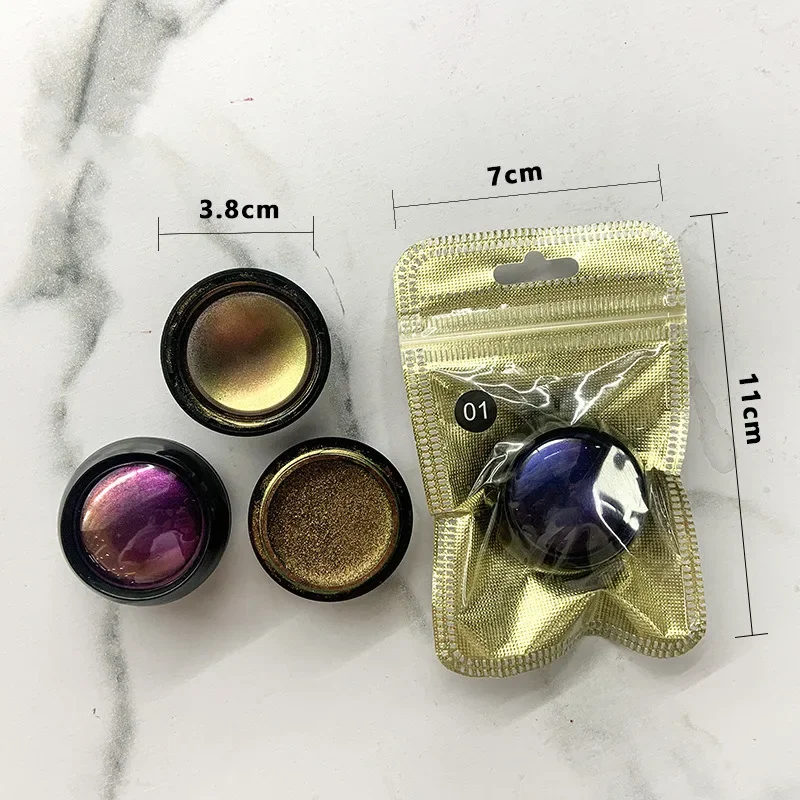 Chameleon Eyeshadow Glitter Shiny Film Forming Fast Drying Eyes Makeup Color Changing High Pigmented Eye Party Cosmetics Tool