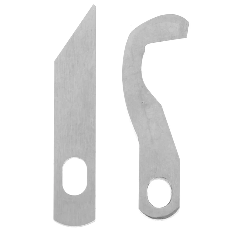 2Pcs Steel Knife Overlock Blade - Upper and Lower compatible for 925D 929D 1034D XB0563001+ X77683001 5BB5014