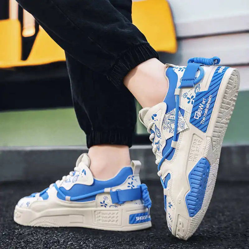 

Navy Blue Demi-season Women's Summer Shoes Woven Footwears For Women Sneakers For Teen Sports Play Saoatenis Suppliers