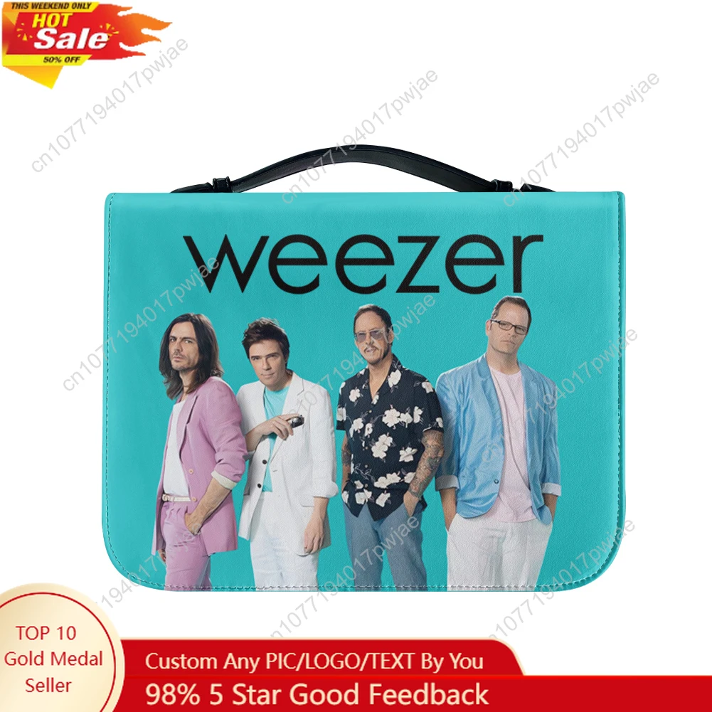 

Weezer Rock Band Muto Bible Bags Christian Gifts Personalized Cover Bible Pack Waterproof Leather Bag Pockets Package Case