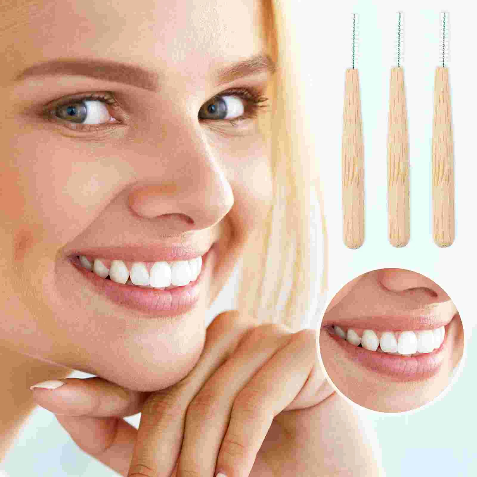 30 Pcs between Teeth Brush Gum Toothpicks Interdental Cleaning Tools Floss Flossers Oral Care Toothbrush