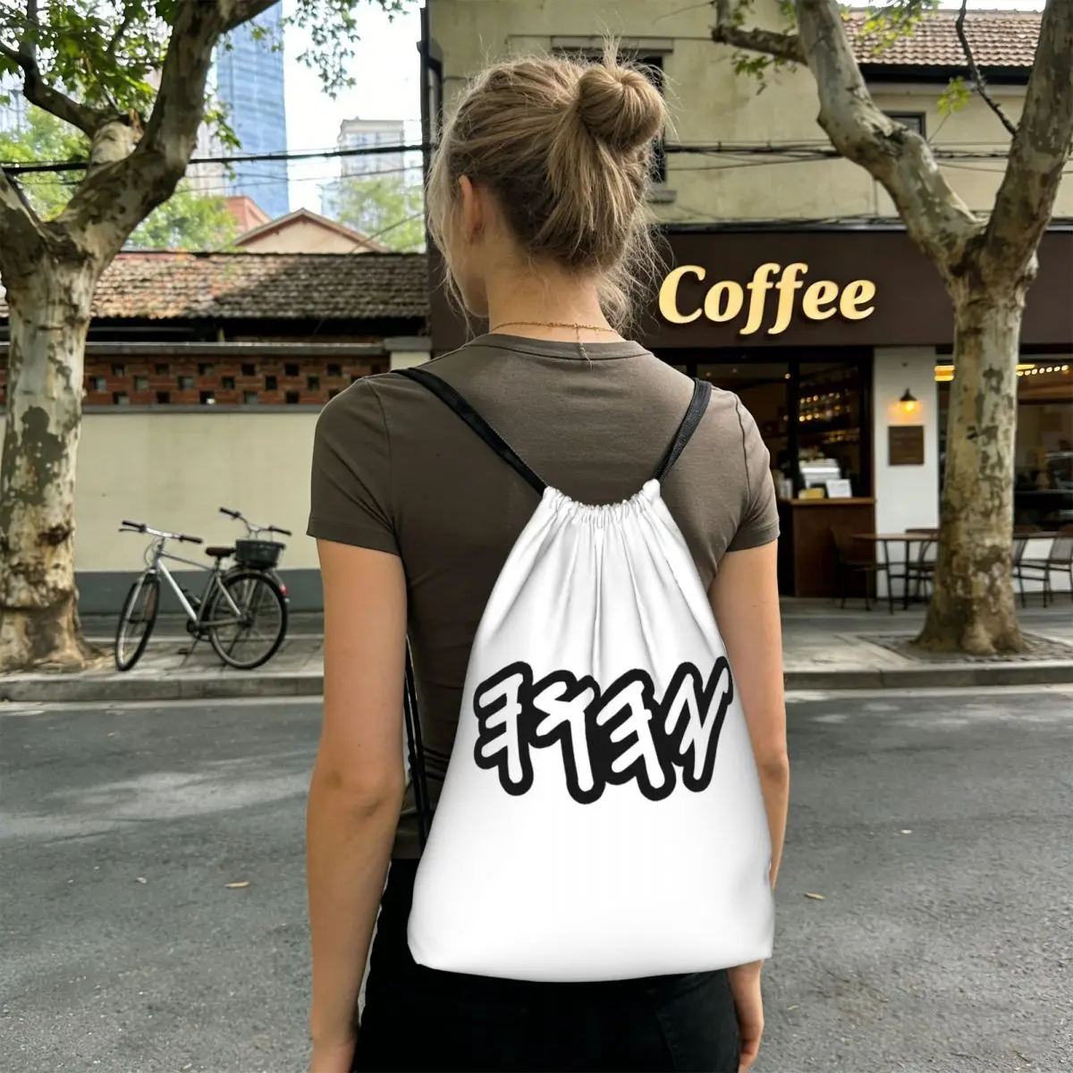 Old Hebrew Name Of God Yahuah Backpacks Fashion Drawstring Bags Shoes Bag Book Bags for Man Woman School