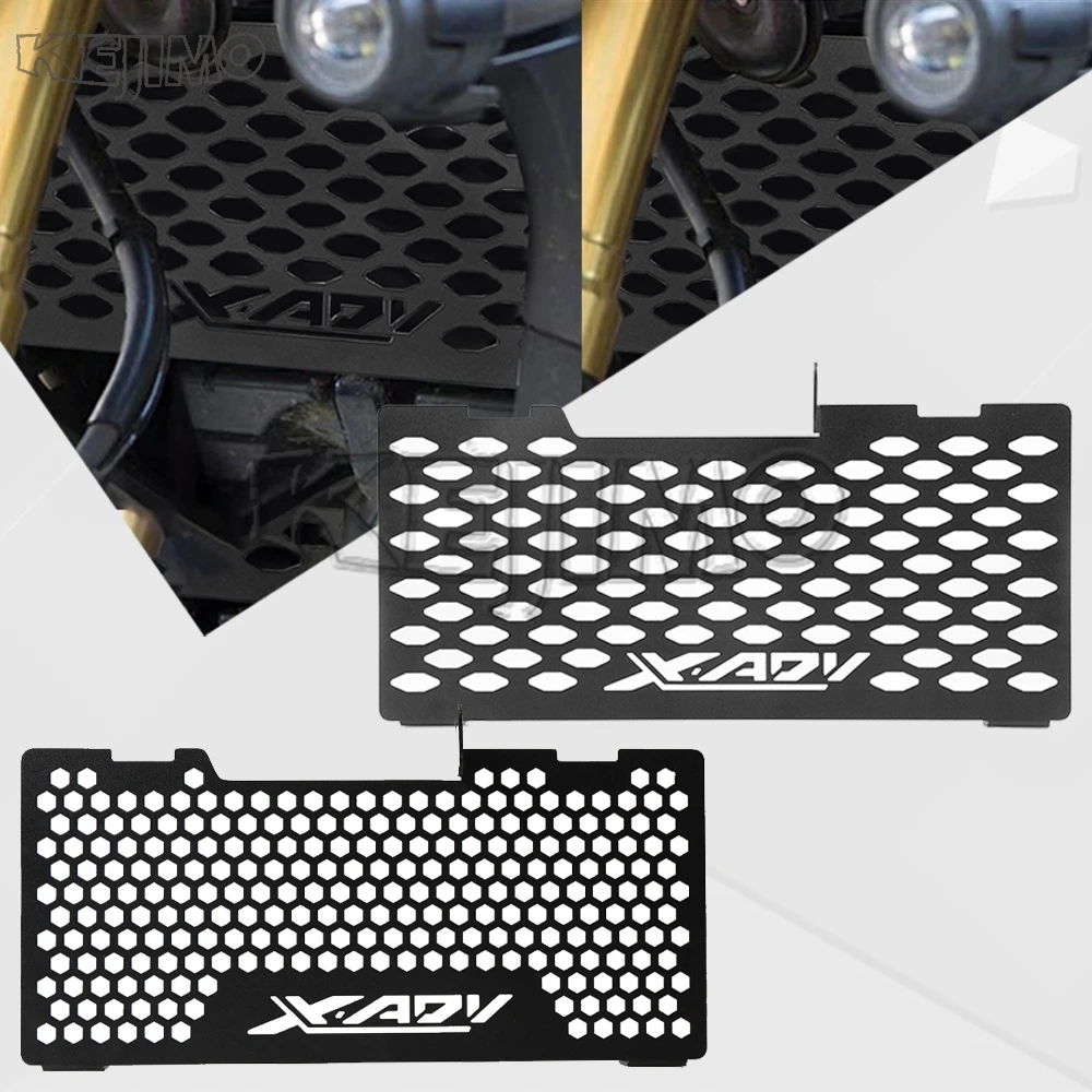 For Honda XADV X ADV X-ADV 750 2017 2018 Motorcycle Radiator Guard Grille Cover Grill Covers Stainless Steel Cooler Protector