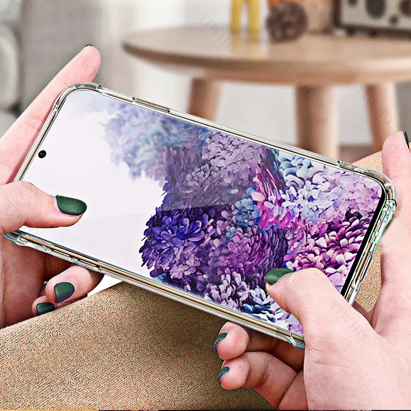 Clear Phone Case For Samsung Galaxy S20 5G SM-G981 Shockproof Thickened Transparent Case For Sansung S 20 Anti-scratch Cover TPU