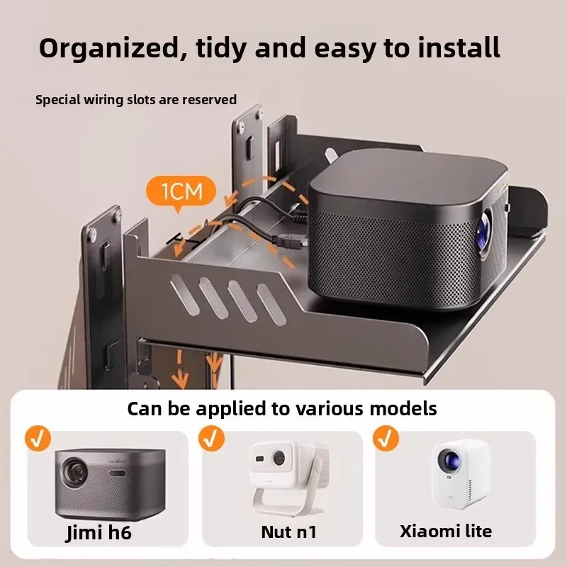 Projector bracket wall-mounted bedside home bedroom sofa rear tray platform for Polaroid Z6x Nut Small