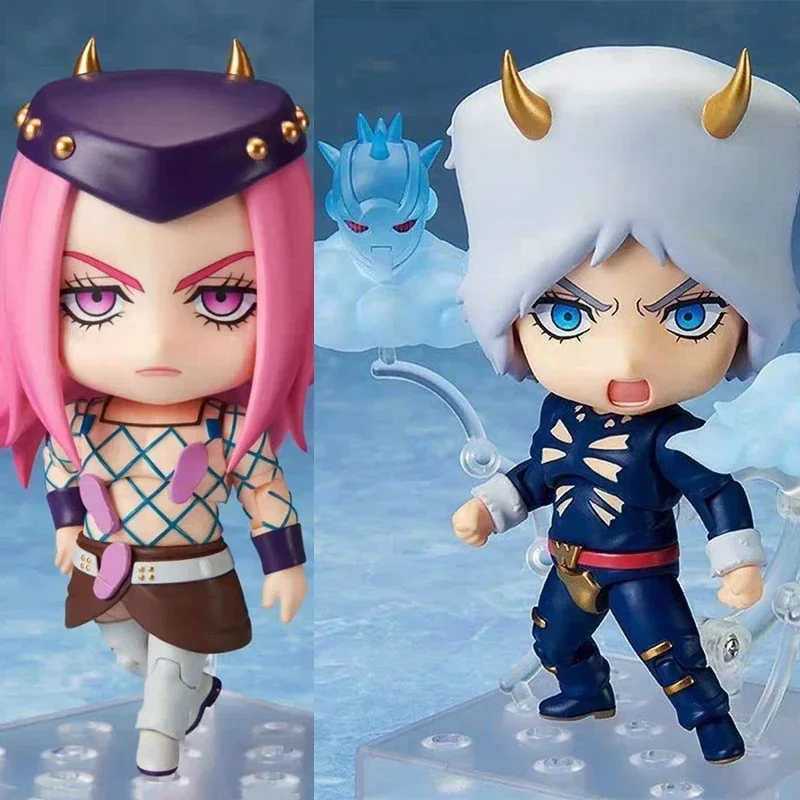 10cm Jojo Bizarre Adventures Weather Report Figurine Fugo Figures Narancia Ghirga Narciso Anasui Action Figures PVC Anime Toys