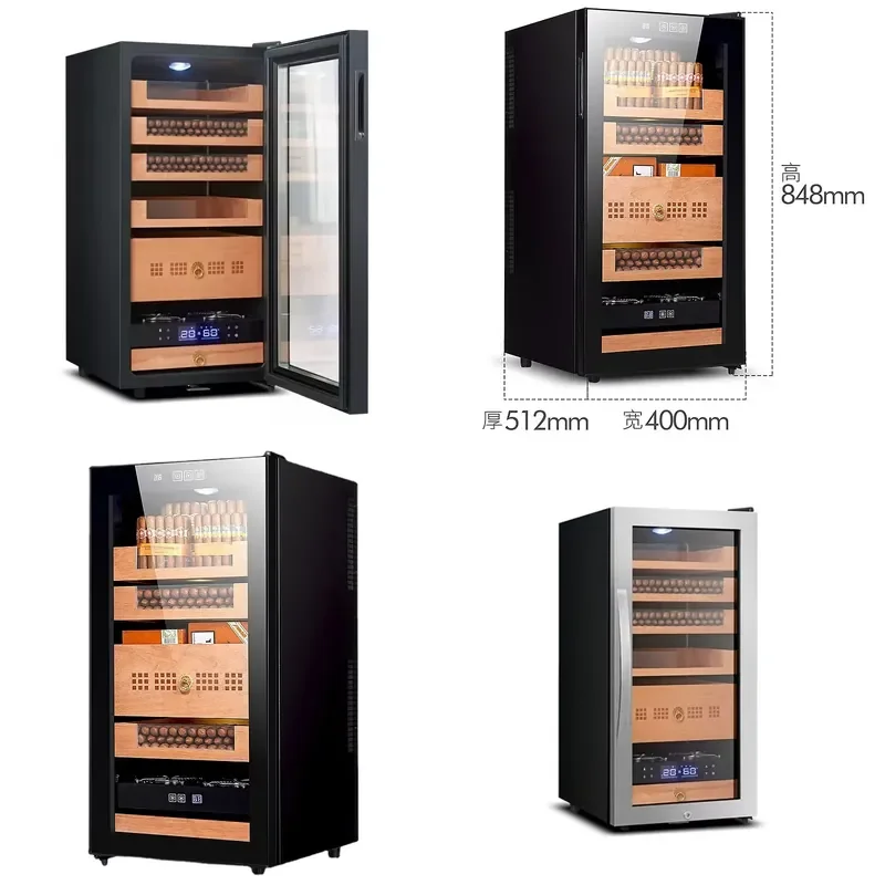 for Vanace Cigar Cooler 78L 450 Cigars Temp Adjustable Spanish Cedar Wood Humidor Cabinet