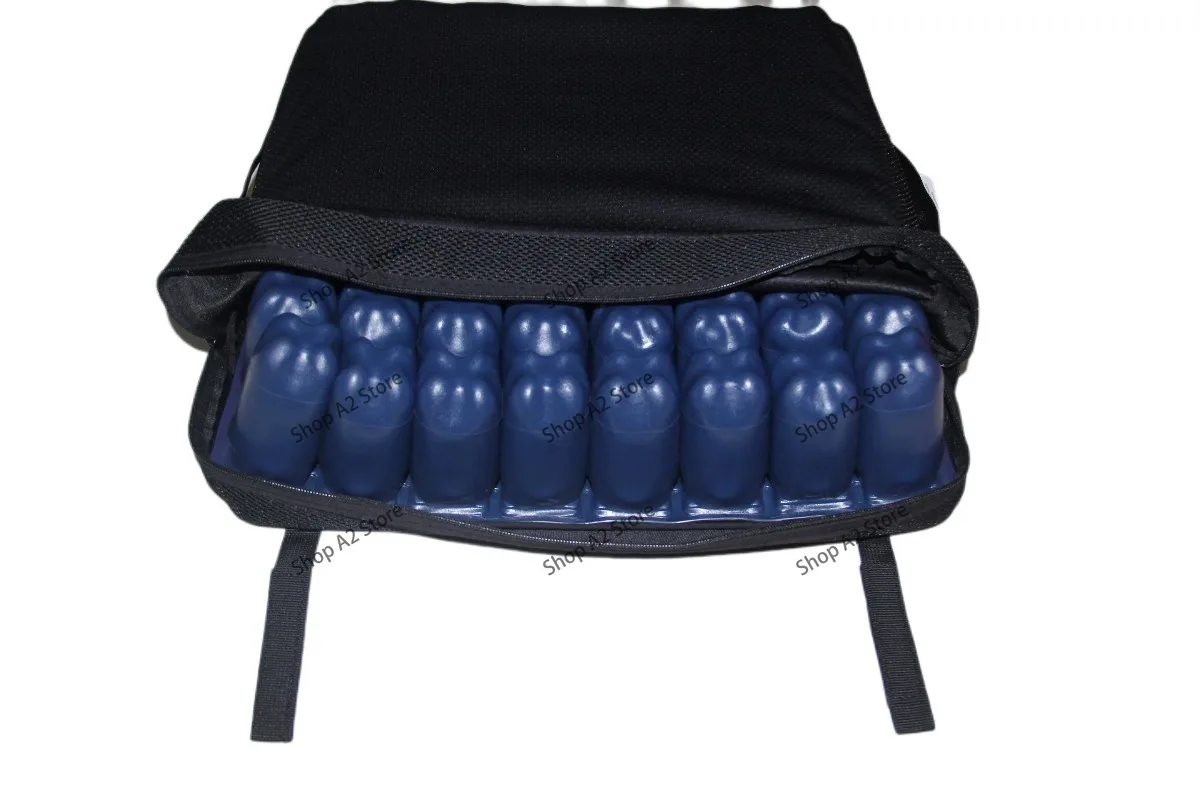 Pressure Relief Inflatable Air Cell Cushion, Breathable Wheelchair Seat Pad for Elderly & Disabled