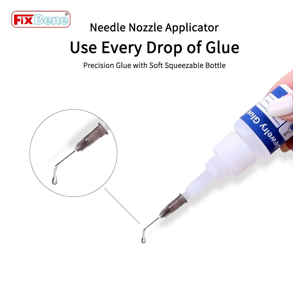 Strong Jewelry Super Glue Cyanoacrylate Powerful Liquid Clear Seconds Adhesive Rhinestone Crystal Glass Metal Craft Rubber Bond