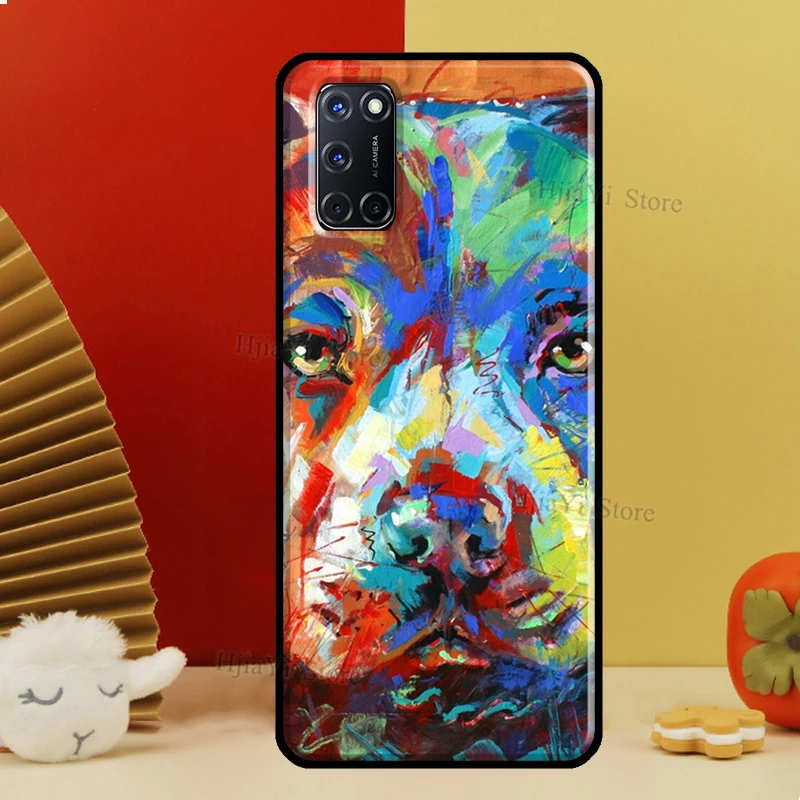 Staffordshire Bull Terrier Staffy dog Case For OPPO A74 A94 A54 A53 A57S A5 A9 A15 A52 A72 A17 A77 A78 A91 A93 A16 A76 A96 Coque