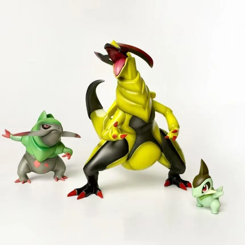 3 stks Anime Pokemon Figuren Haxorus Actiefiguren Pvc Collection Model Speelgoed Standbeeld Bureau Verjaardagscadeautjes