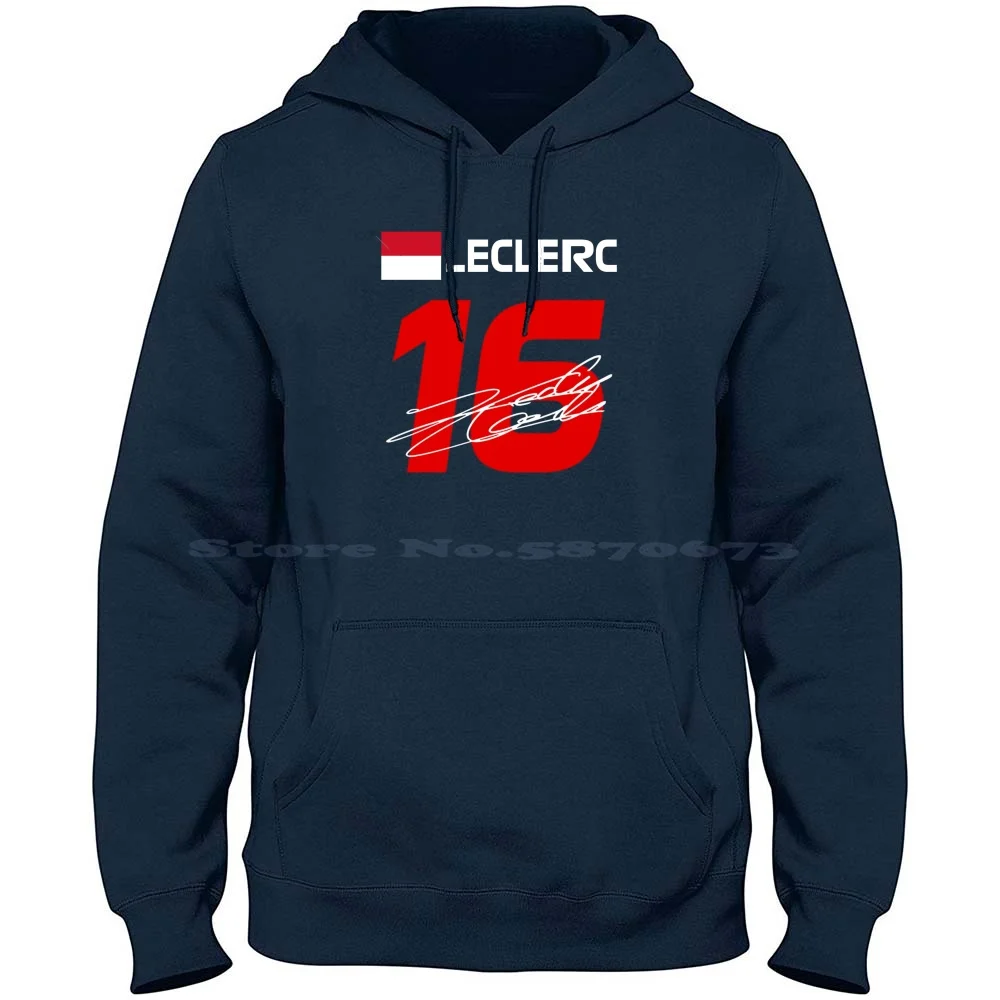 Leclerc 16 2022 100% Pure Cotton Hoodie Tshirt Charles Leclerc Charles Leclerc Monaco 2022 Charles Leclerc 16 Motorsport