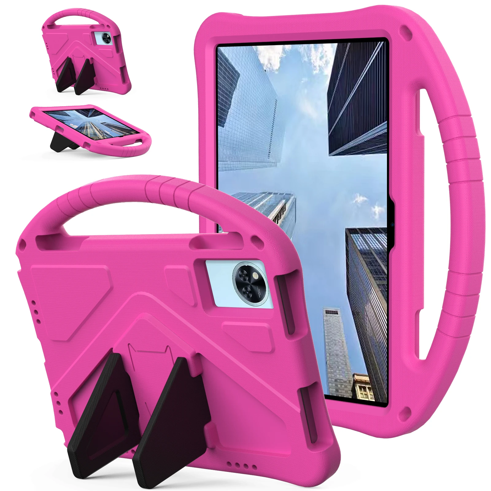 

Детский чехол из ЭВА универсальный для Doogee Tab G6 Plus U11 Pro 2025 11.0 дюймов с подставкой и портативным держателем, ударопрочный