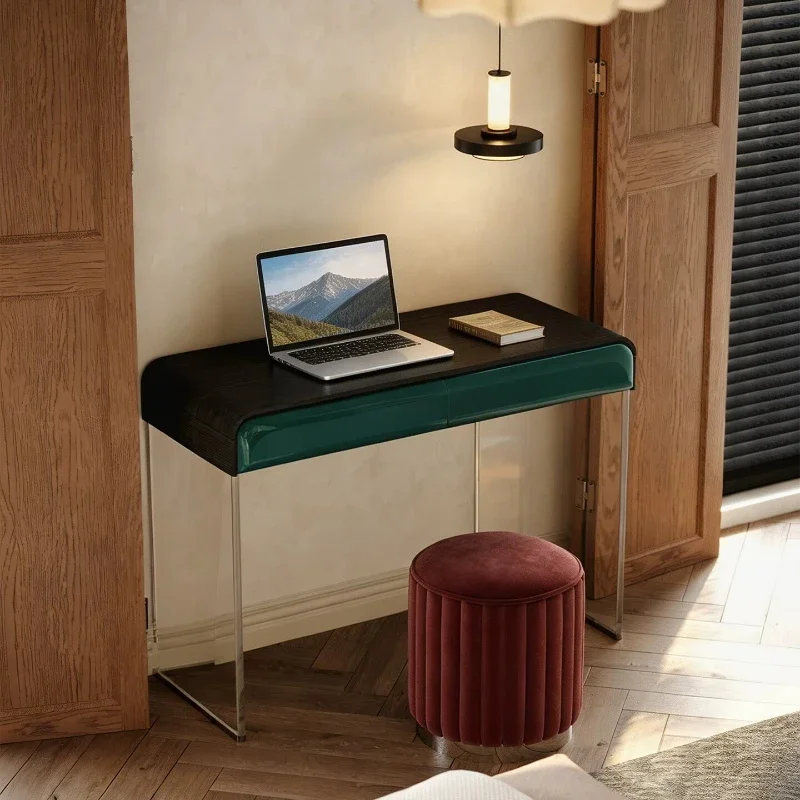 YZ-10 Solid wood desk study acrylic floating desk light luxury bedroom oak study table