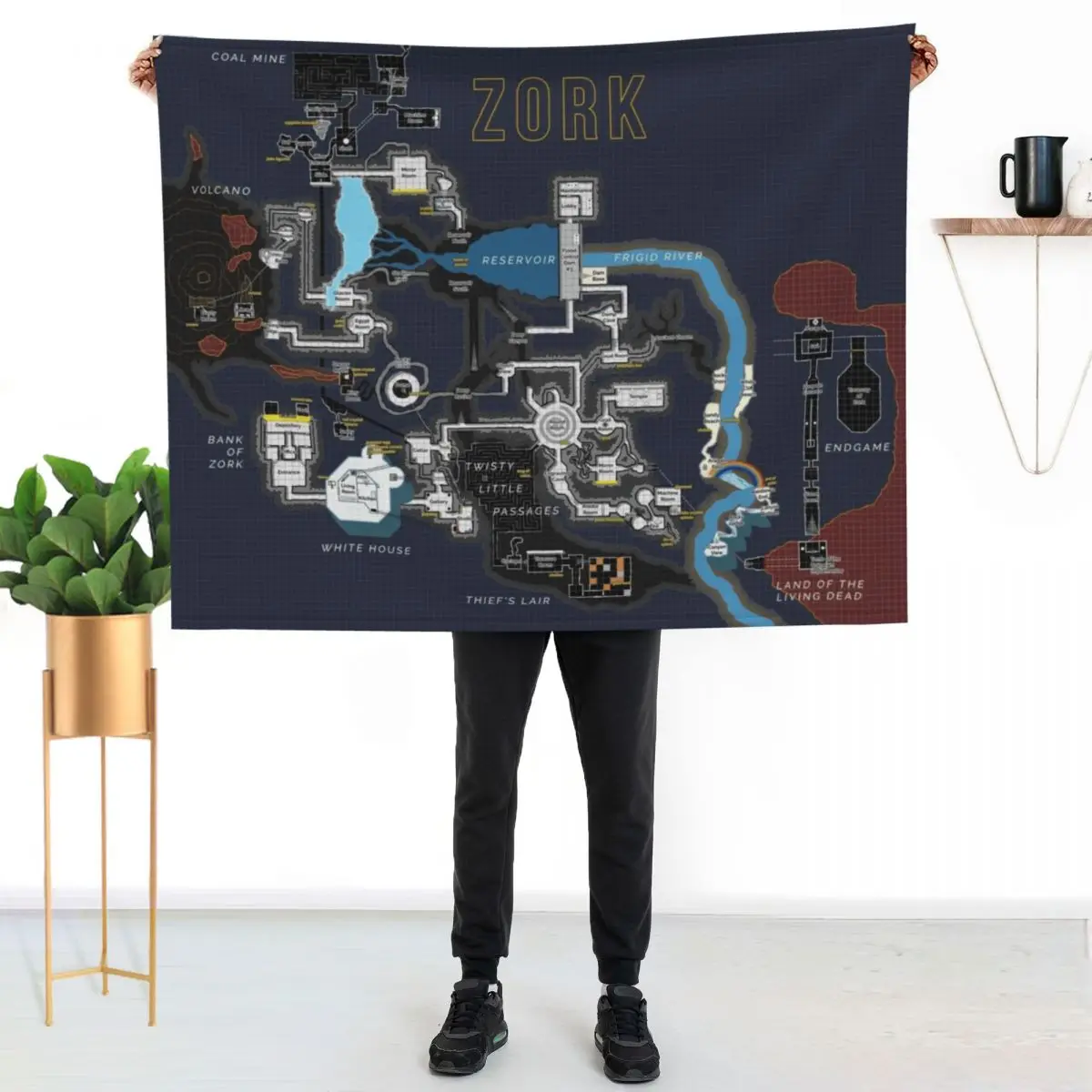 Great Underground Empire Throw Blanket Luxury Decorative Throw Vintage Soft Big Blankets
